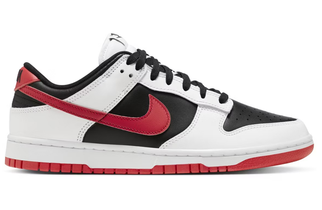 Nike Dunk Low Retro Blanc Noir Rouge Université