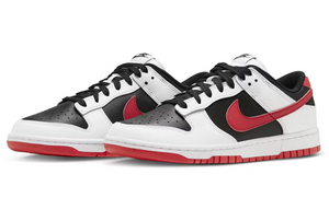 Nike Dunk Low Retro Blanc Noir Rouge Université