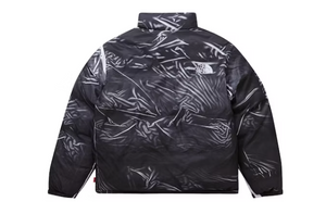 Supreme The North Face Printed Nuptse Trompe L'oeil Jacket Black