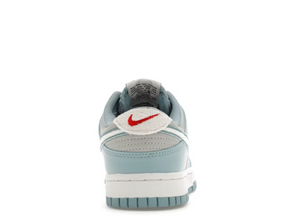 Nike Dunk Low Retro Fleece Swoosh Bleu usé