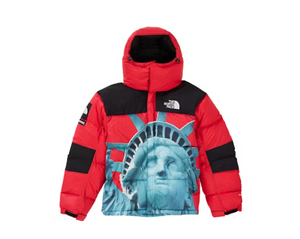 Veste Supreme The North Face Statue de la Liberté Baltoro Rouge