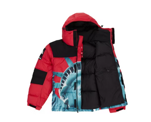 Veste Supreme The North Face Statue de la Liberté Baltoro Rouge