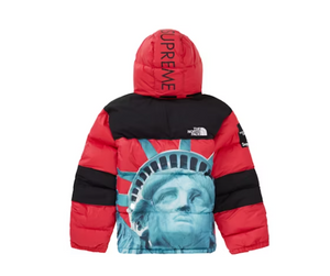 Veste Supreme The North Face Statue de la Liberté Baltoro Rouge