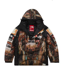 Supreme The North Face 800-Fill Half Zip Hooded Pullover Times Square