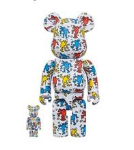 Charger l&#39;image dans la galerie, Coffret Bearbrick Keith Haring #9 100% et 400%
