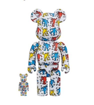 Coffret Bearbrick Keith Haring #9 100% et 400%