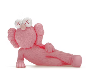 Figurine en vinyle KAWS TIME OFF rose