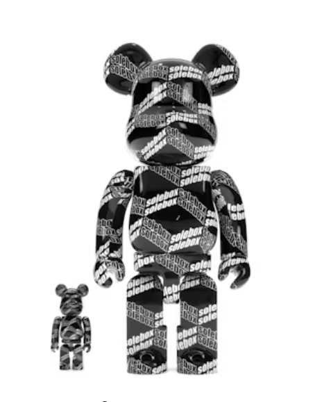 Ensemble de modèles Bearbrick x Solebox 100 % et 400 %