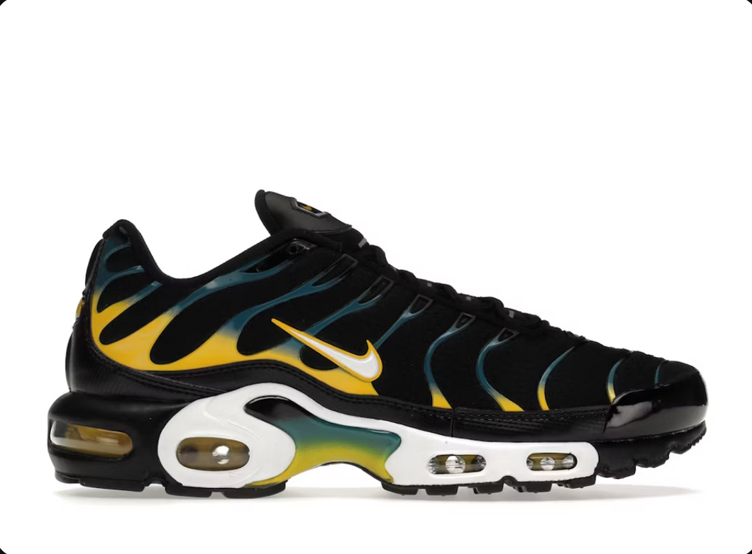 Nike Air Max Plus Noir Bleu Sarcelle Jaune