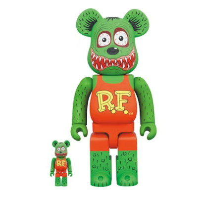 Ensemble Bearbrick Rat Fink 100 % et 400 %