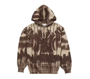 Supreme x New York Yankees Airbrush Hooded Sweatshirt Clay