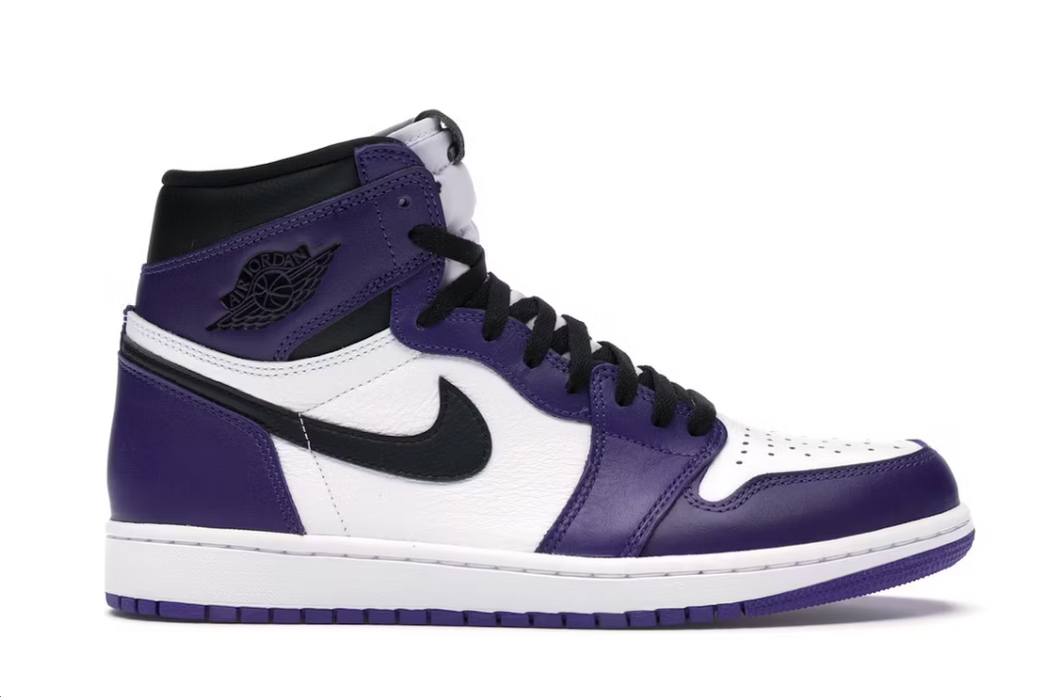 Jordan 1 Retro High Court Violet Blanc