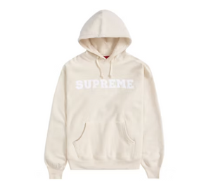 Supreme Collegiate Hooded Sweatshirt Natural