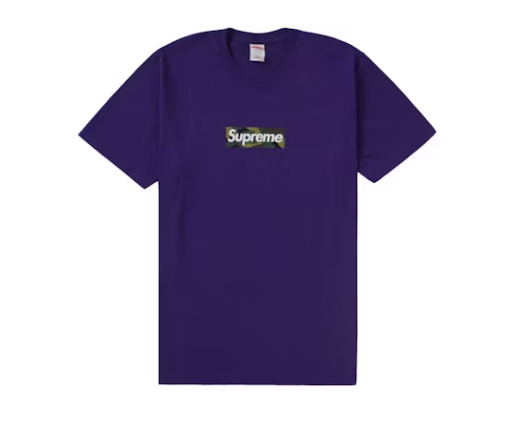 T-shirt Supreme Box Logo (FW23) Violet