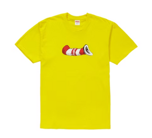 T-shirt jaune Supreme Cat in the Hat