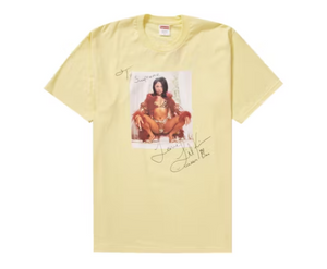 Supreme Lil Kim Tee Pale Yellow