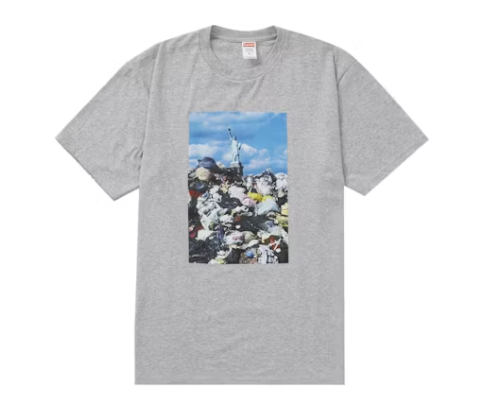 T-shirt Supreme Trash gris chiné