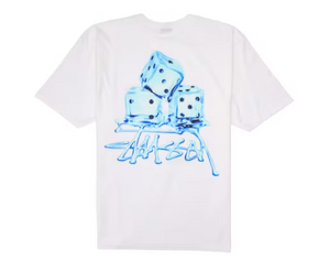 T-shirt Stussy Melted blanc