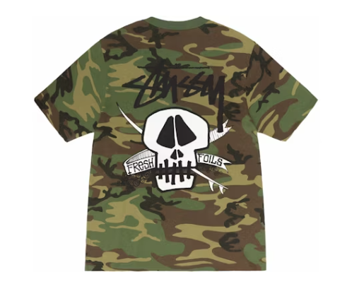 T-shirt camouflage Stussy Fresh Foils