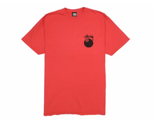 Charger l&#39;image dans la galerie, T-shirt teint par pigment Stussy 8 Ball Goyave
