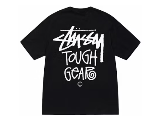 T-shirt Stussy Tough Gear noir