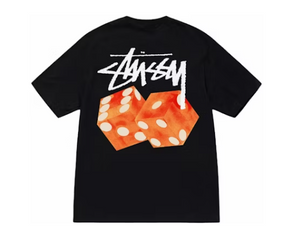 T-shirt Stussy à imprimé dés noir