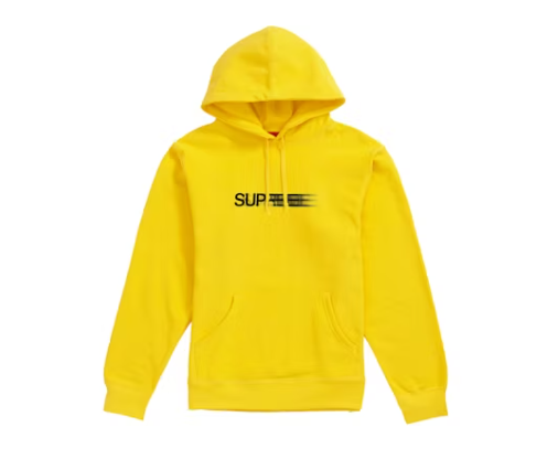 Supreme Motion Logo Hooded Sweatshirt (SS20) Lemon