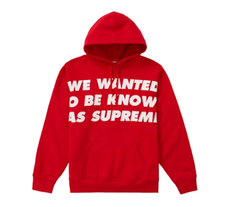 Supreme Known As Hooded Sweatshirt Red