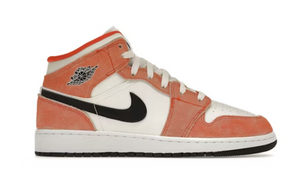 Jordan 1 Mid SE en daim orange