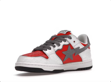 Charger l&#39;image dans la galerie, A Bathing Ape BAPE SK8 Sta Blanc Rouge
