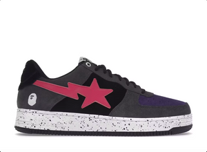 A Bathing Ape Bape Sta Black Grey Pink Suede