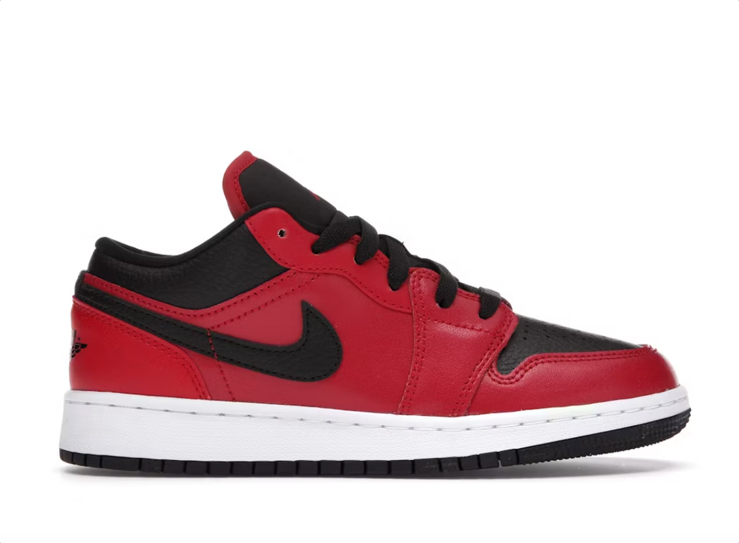 Jordan 1 Low Gym Rouge Noir Pebbled (GS)