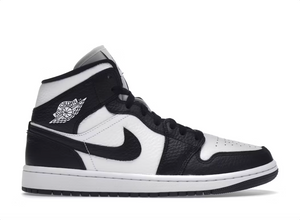 Jordan 1 Mid Split Noir Blanc