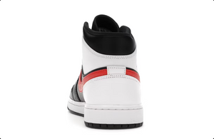 Jordan 1 Mid Black Chile Red White