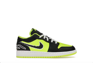 Jordan 1 Low SE Black Cat Volt