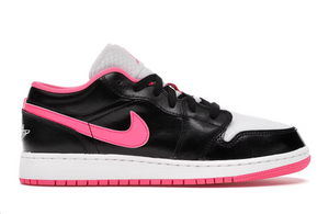 Jordan 1 Low Noir Blanc Hyper Rose