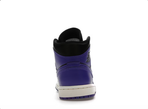 Jordan 1 Mid Purple Black