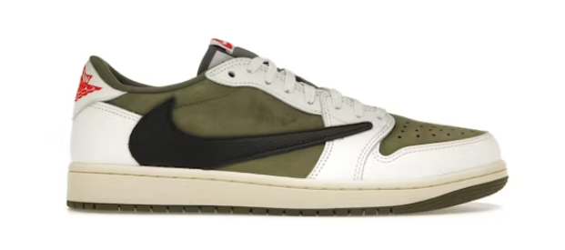 Jordan 1 Retro Low OG SP Travis Scott Olive moyen