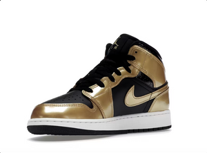 Jordan 1 Mid SE Metallic Gold Black