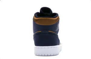 Jordan 1 Mid Obsidian Ocre du désert