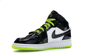 Jordan 1 Mid Noir Cyber ​​Mystic Vert (GS)