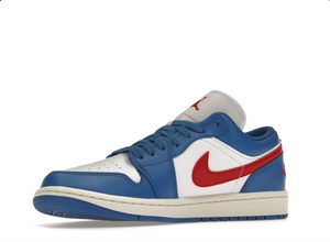 Jordan 1 Low Sport Bleu Gym Rouge