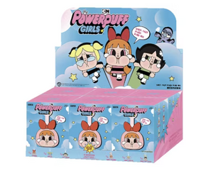 Boîte aveugle en peluche avec visage en vinyle Pop Mart CryBaby x Powerpuff Girls Series