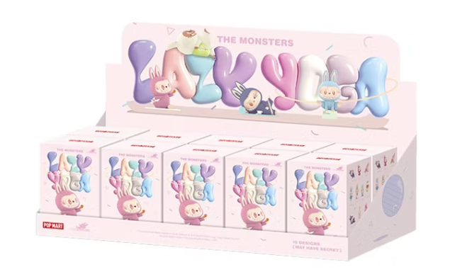 Coffret aveugle de figurines Pop Mart Labubu The Monsters Lazy Yoga Series