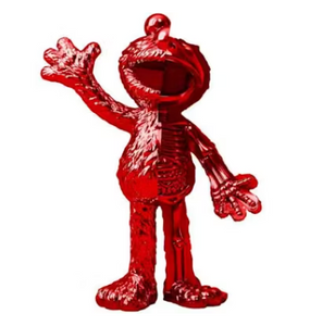 Figurine Jason Freeny XXRAY Plus x Mighty Jaxx Elmo (édition rouge chromée)