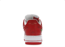 Charger l&#39;image dans la galerie, Louis Vuitton Nike Air Force 1 Low Par Virgil Abloh Blanc Rouge
