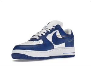 Louis Vuitton Nike Air Force 1 Low par Virgil Abloh Blanc Royal