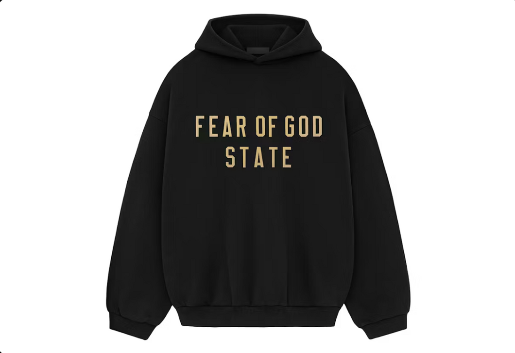 Sweat à capuche en polaire Fear of God Essentials Noir