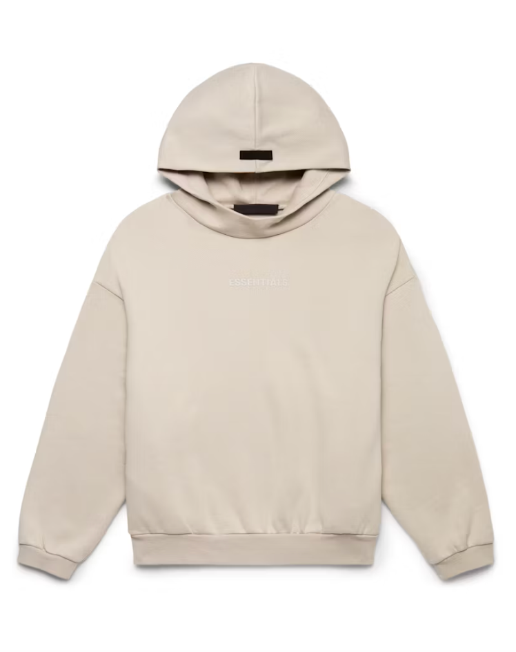 Fear of God Essentials Hoodie Silver Cloud