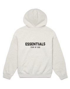 Sweat à capuche Fear of God Essentials, flocons d'avoine clair